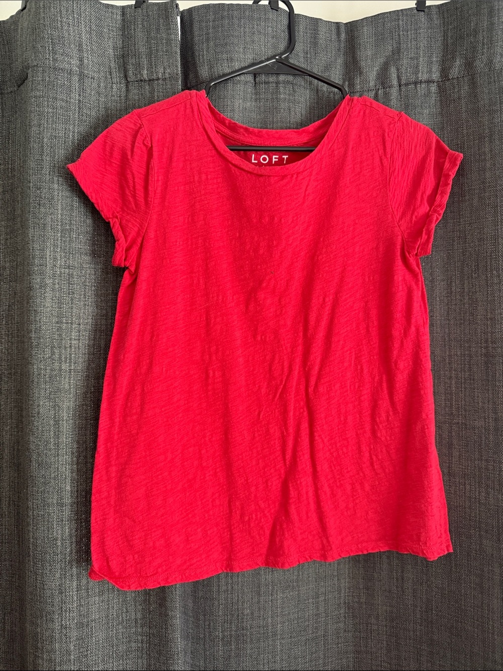 LOFT Bright Red Short Sleeve Tee